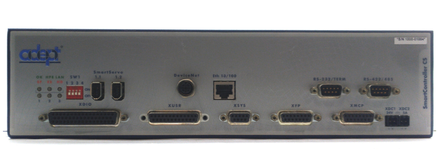 Used Adept 10000-310 Rev. G Smart Robot Controller CS IEEE-1394 I/O w/128MB CF Card