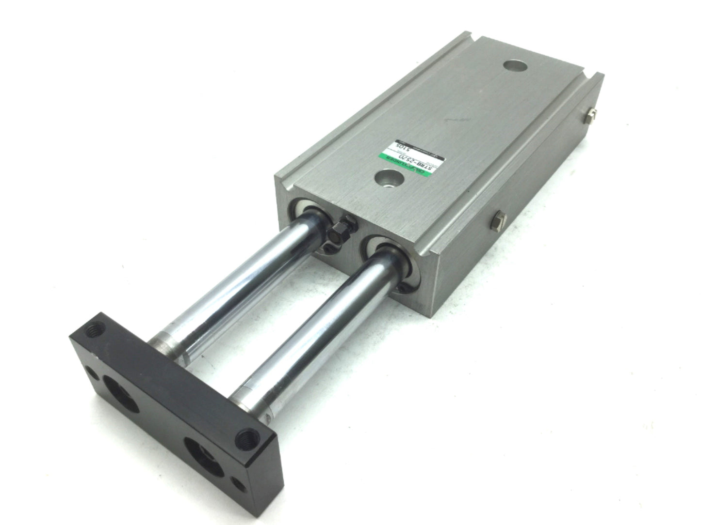 Used CKD STRB-2070 Twin Rod Pneumatic Cylinder Bore: 20mm, Stroke: 70mm, 100 PSI, M5