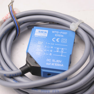 New Sick WT12-P1321 Photoelectric Sensor, 10-30VDC, With Mounting Bracket