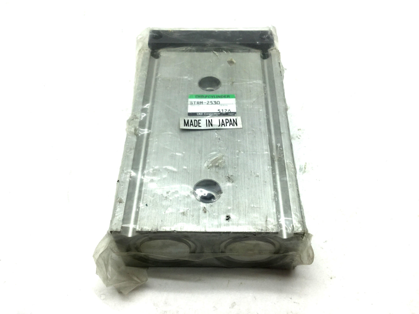 New CKD STRM-2530 Twin Rod Pneumatic Cylinder Bore: 25mm, Stroke: 30mm, 100 PSI, M5