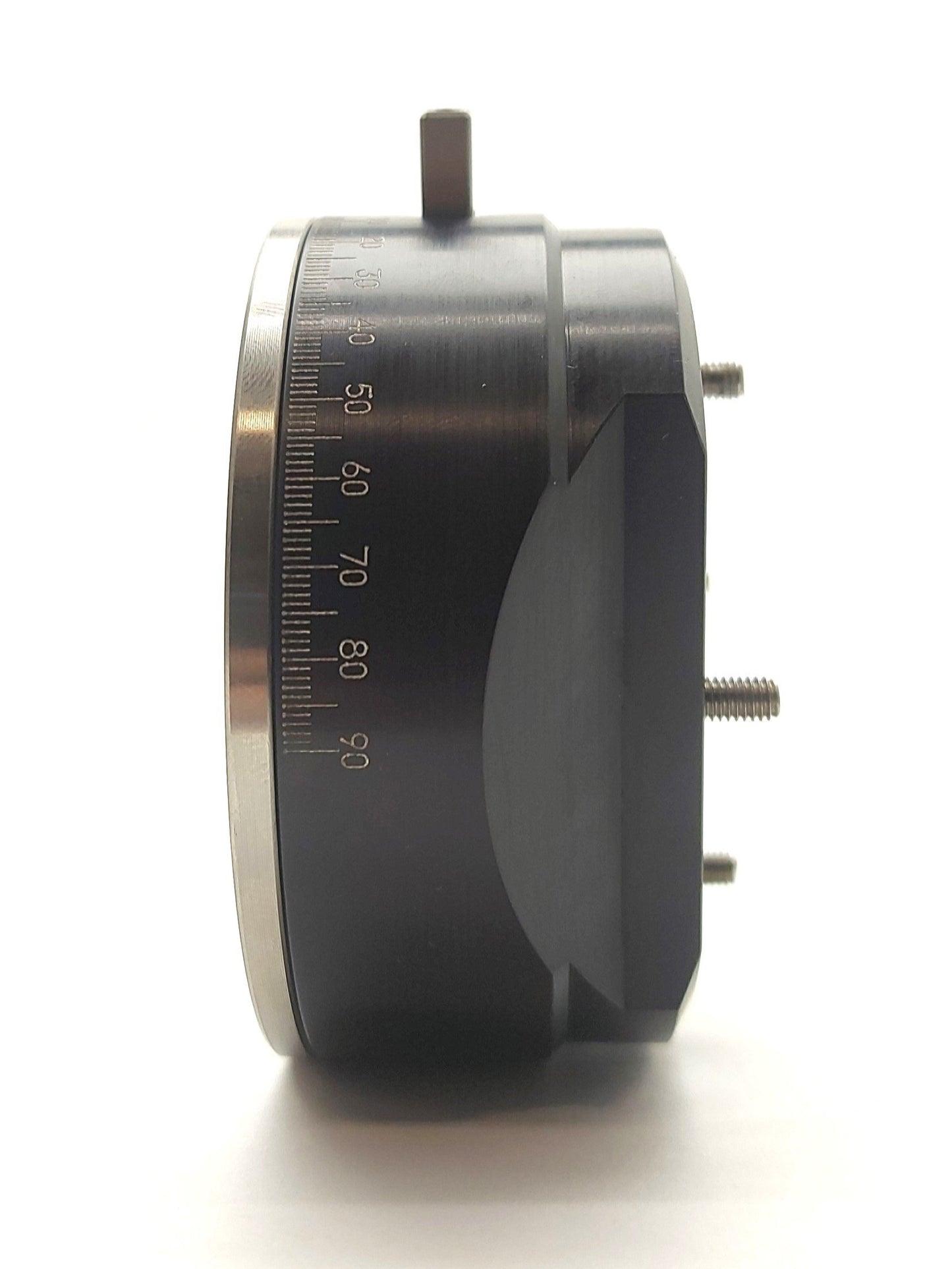Used Rotary Manual Optic Mount, 360°/180° Indexed, Ø84 x 39mm, M4 & M6 Thread