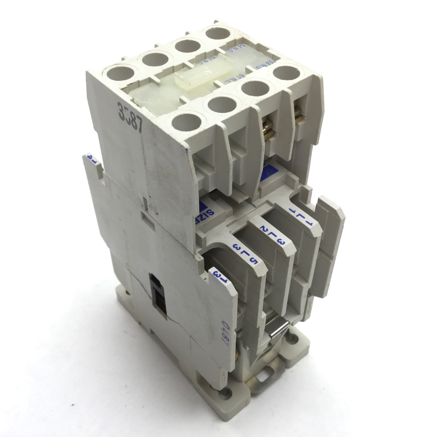 Used Eaton Cutler Hammer CE15ANS3 Contactor, 3-Pole, Coil 110/120VAC, W/ C320KGT3 Aux