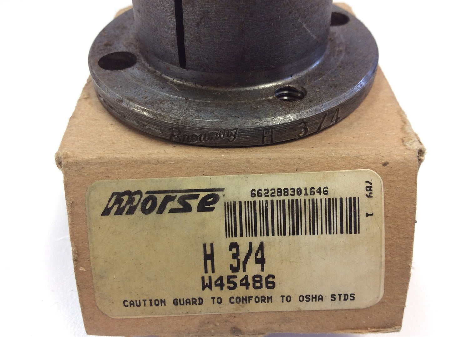 New – Open box Morse Browning W45486 H-3/4 Drive Sheave 3/4" ID, 2.49" Flange OD, 1.24" Height