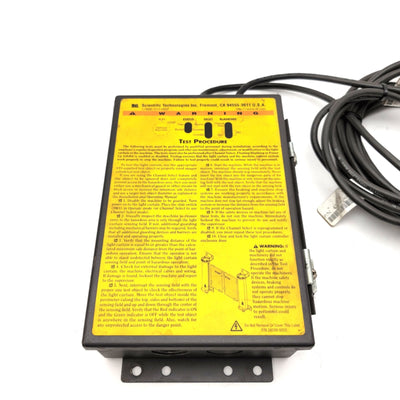 Used STI LCC-FB-AC1-U Light Curtain Controller, 70027-1000, 115VAC, 50/60Hz, 30VA
