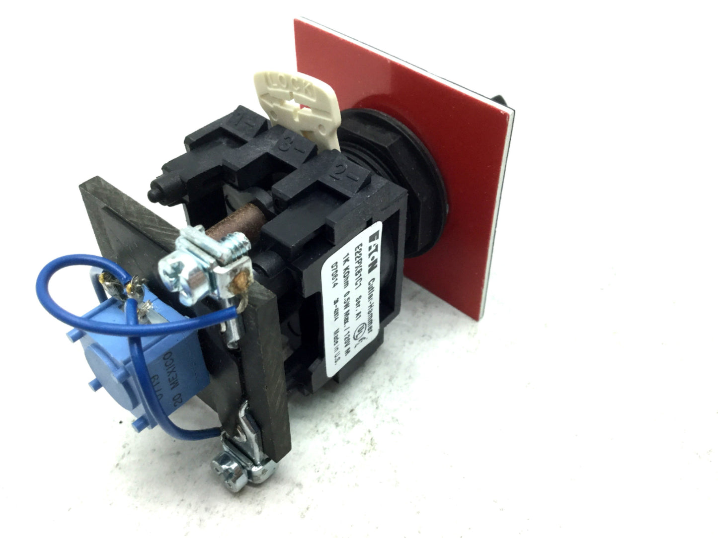 Used Eaton Cutler-Hammer E22PXB1C1 Potentiometer 22mm 1K Ohm 0.5W 120V
