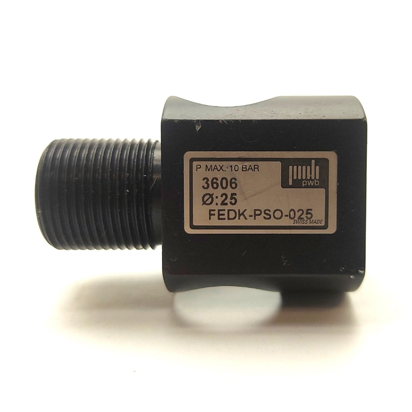 Used pwb FEDK-PSO-025 Pneumatic Cylinder Rod Lock, 10mm Shaft, 400N Force, 145PSI Max