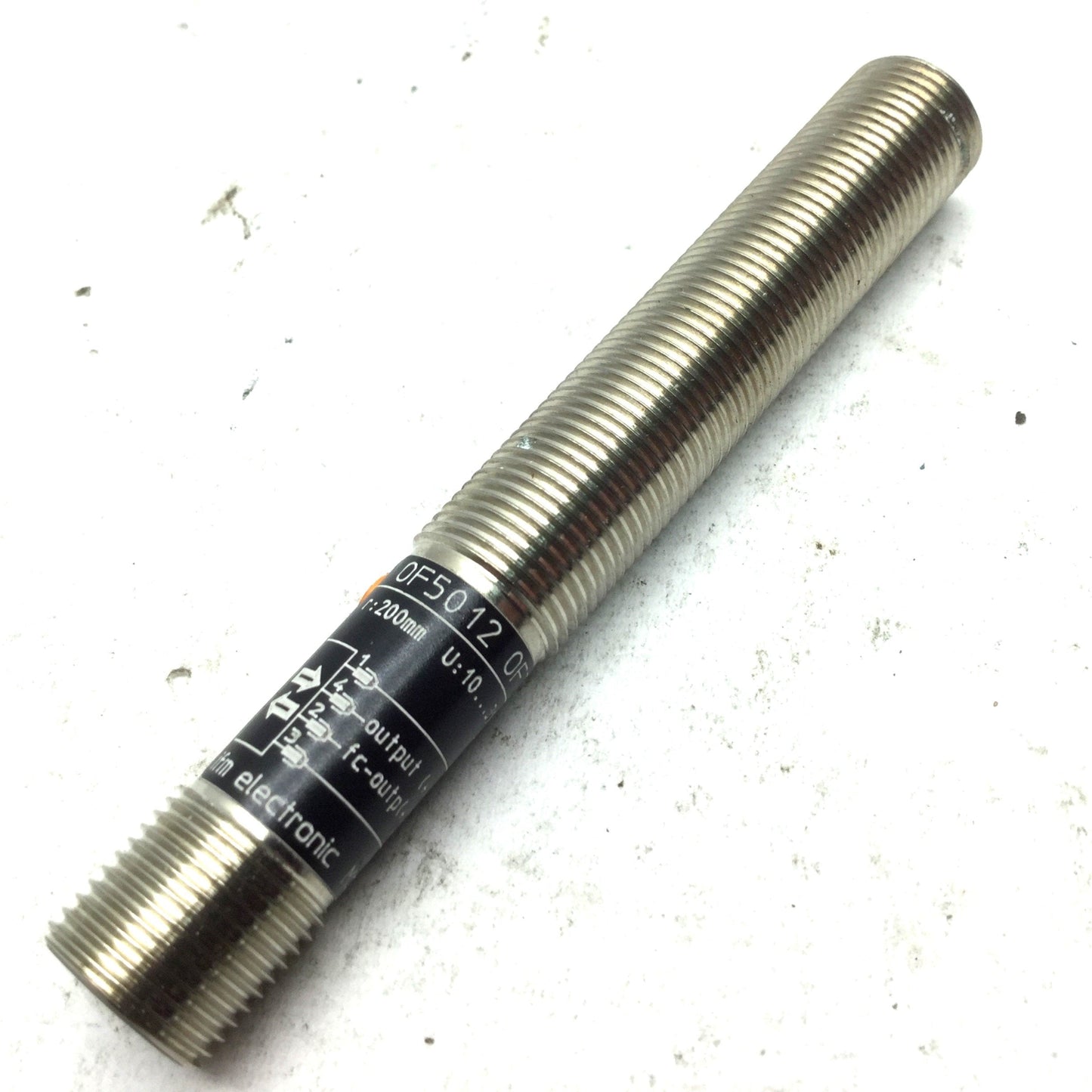 Used IFM Electric OF5012 OFT-FPKG/US Photoelectric Sensor Infrared 10-36VDC PNP M12x1