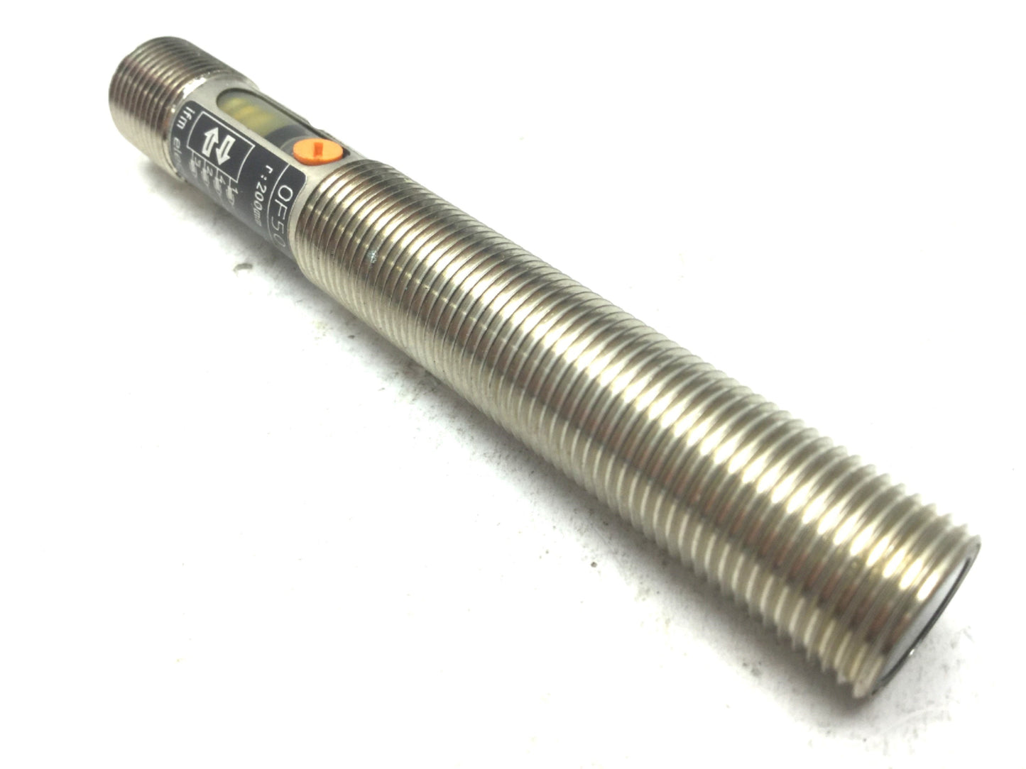 Used IFM Electric OF5012 OFT-FPKG/US Photoelectric Sensor Infrared 10-36VDC PNP M12x1