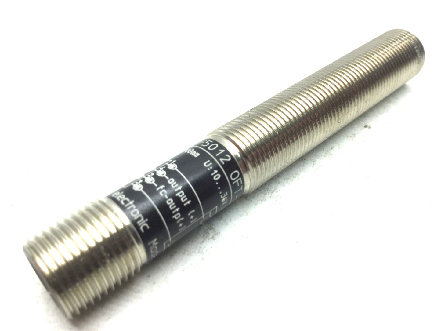 Used IFM Electric OF5012 OFT-FPKG/US Photoelectric Sensor Infrared 10-36VDC PNP M12x1