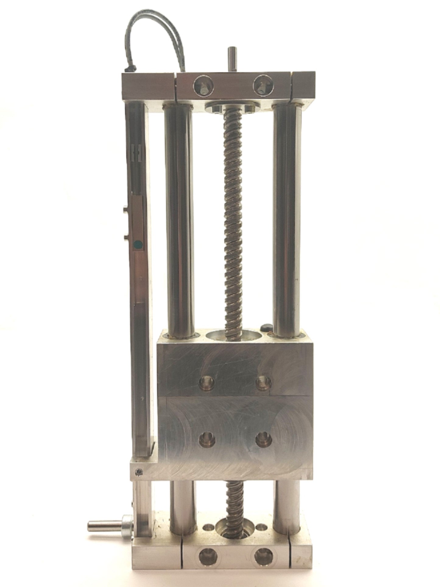 Used mta MS-20-200 Linear Positioning Stage 205mm Travel 10mm Lead 110 x 100mm Stage