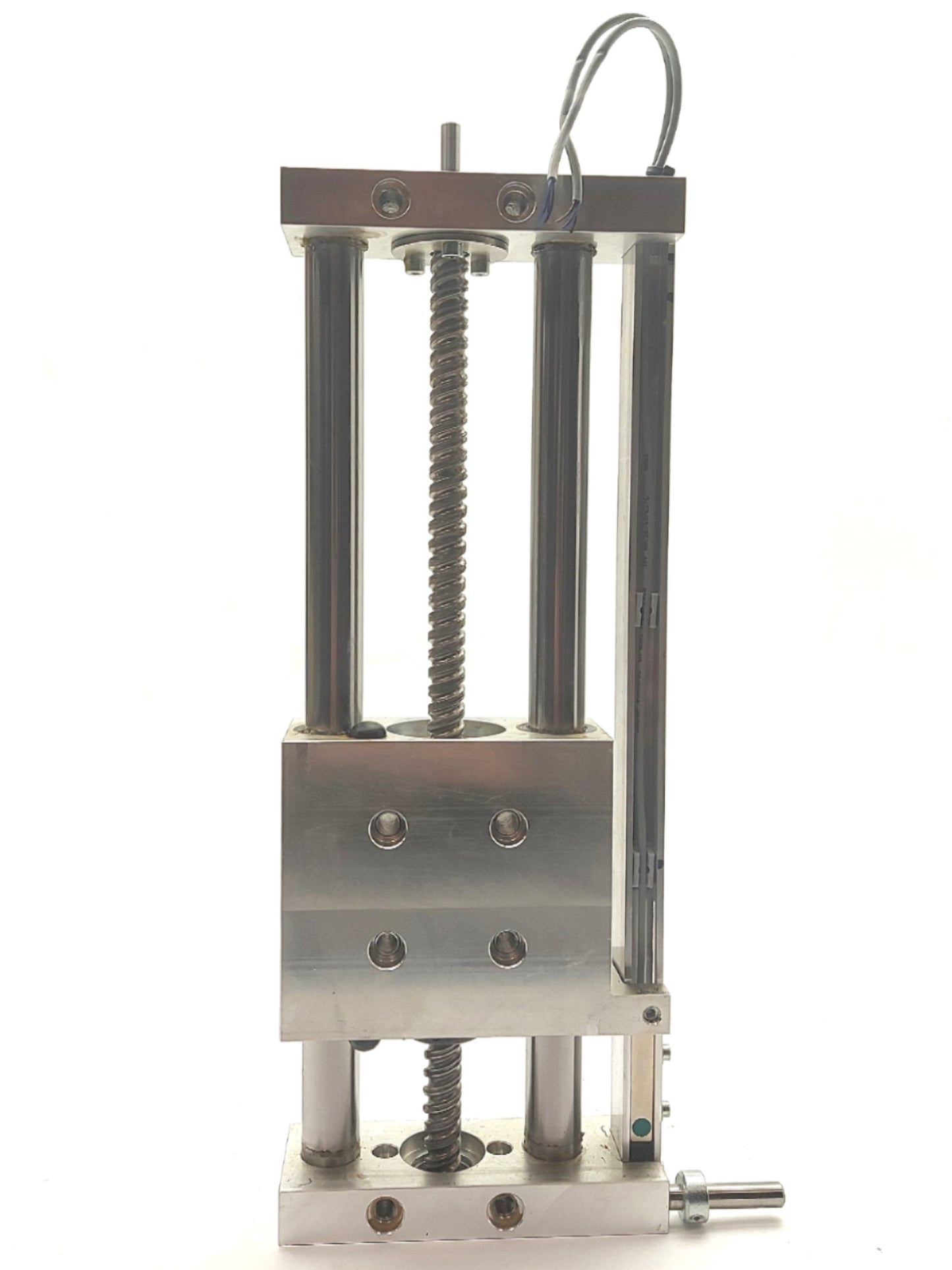 Used mta MS-20-200 Linear Positioning Stage 205mm Travel 10mm Lead 110 x 100mm Stage