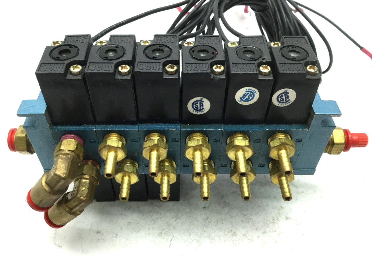 Used Mac 3x 45A-SA1-DDAA-2MA & 3x 45A-TA1-DDAA-1BA Solenoid Valves 24VDC 1/8" NPT