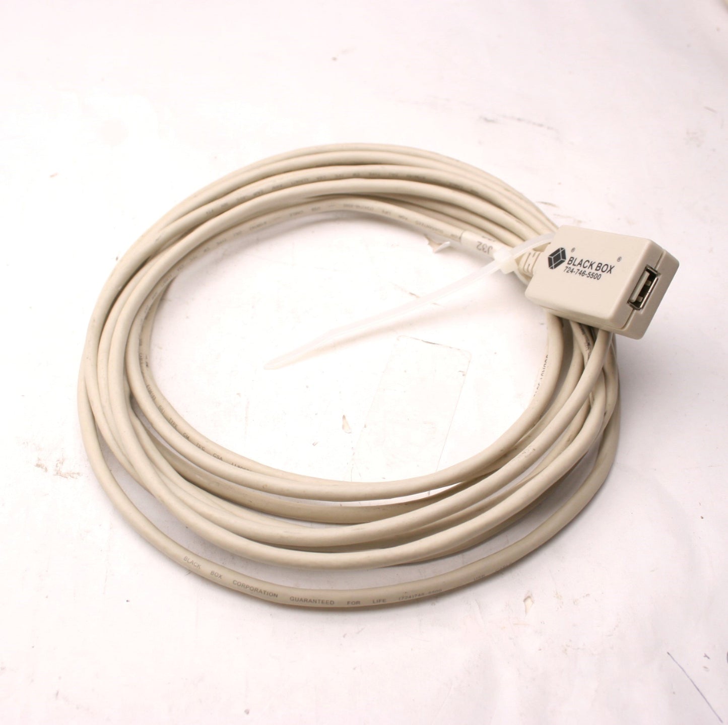 Used Black Box USBR01-0016-R2 Computer Cable, 16 Feet Long, Type A USB