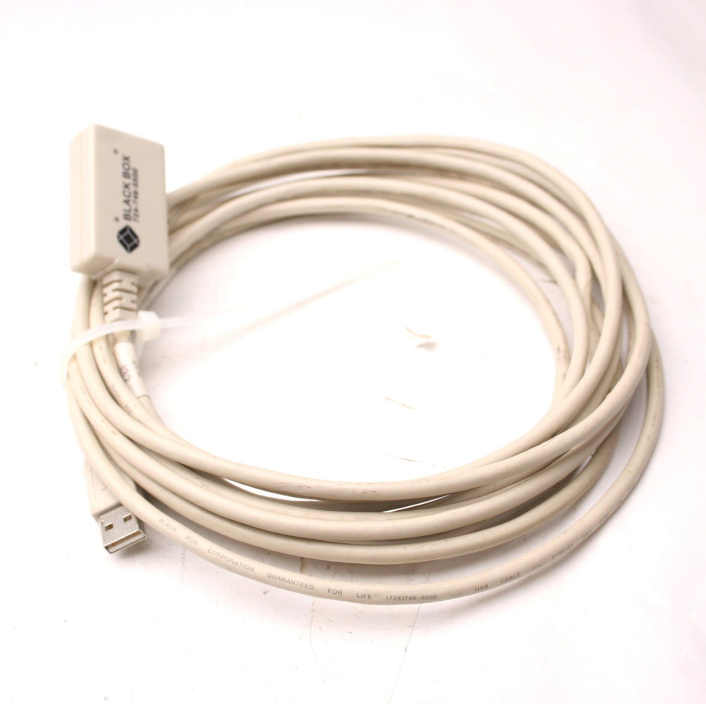 Used Black Box USBR01-0016-R2 Computer Cable, 16 Feet Long, Type A USB