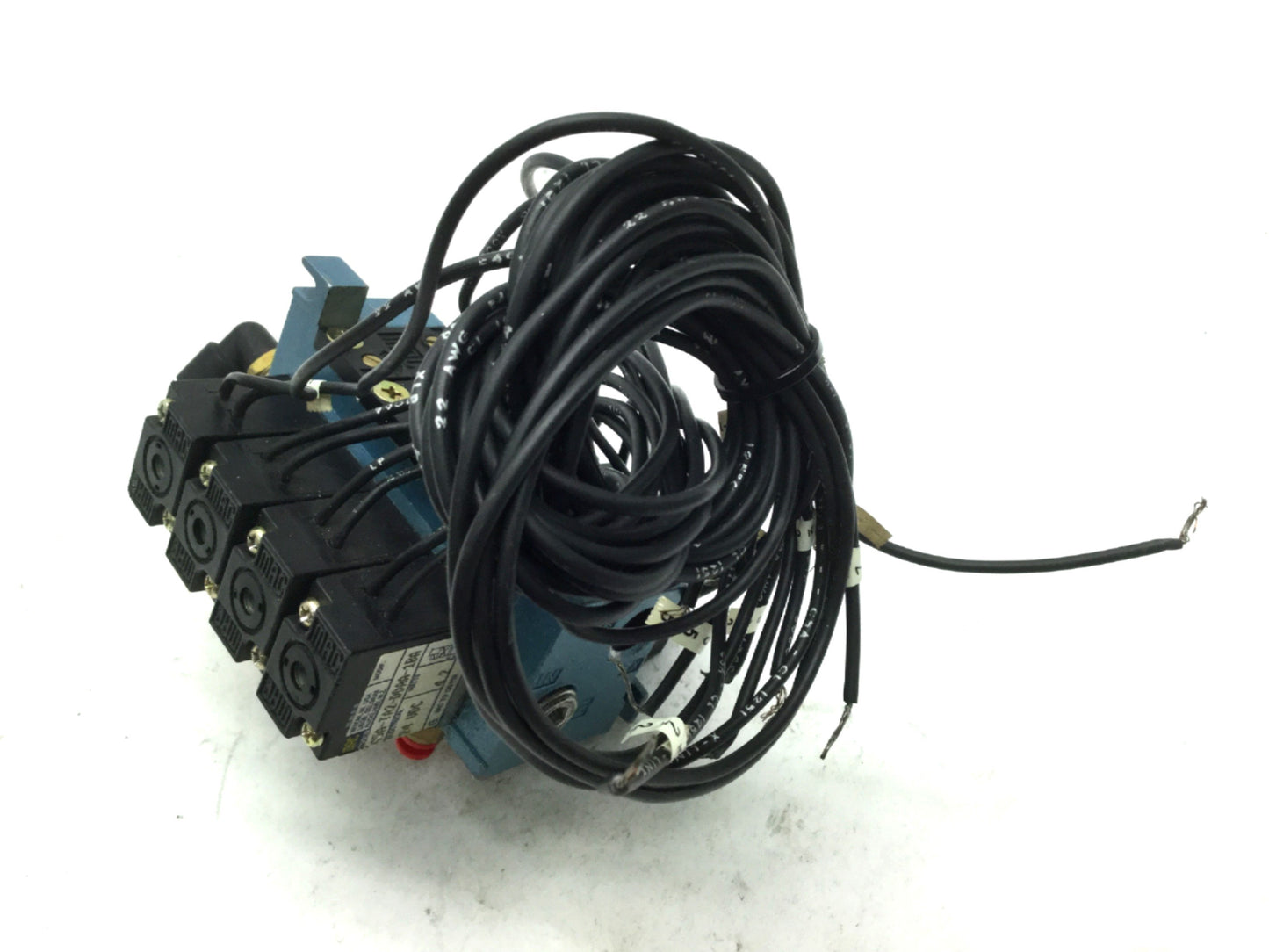 Used Mac 4x 45A-TA2-DDAA-1BA Solenoid Valves 24VDC 1/8" NPT W/ Flow Control