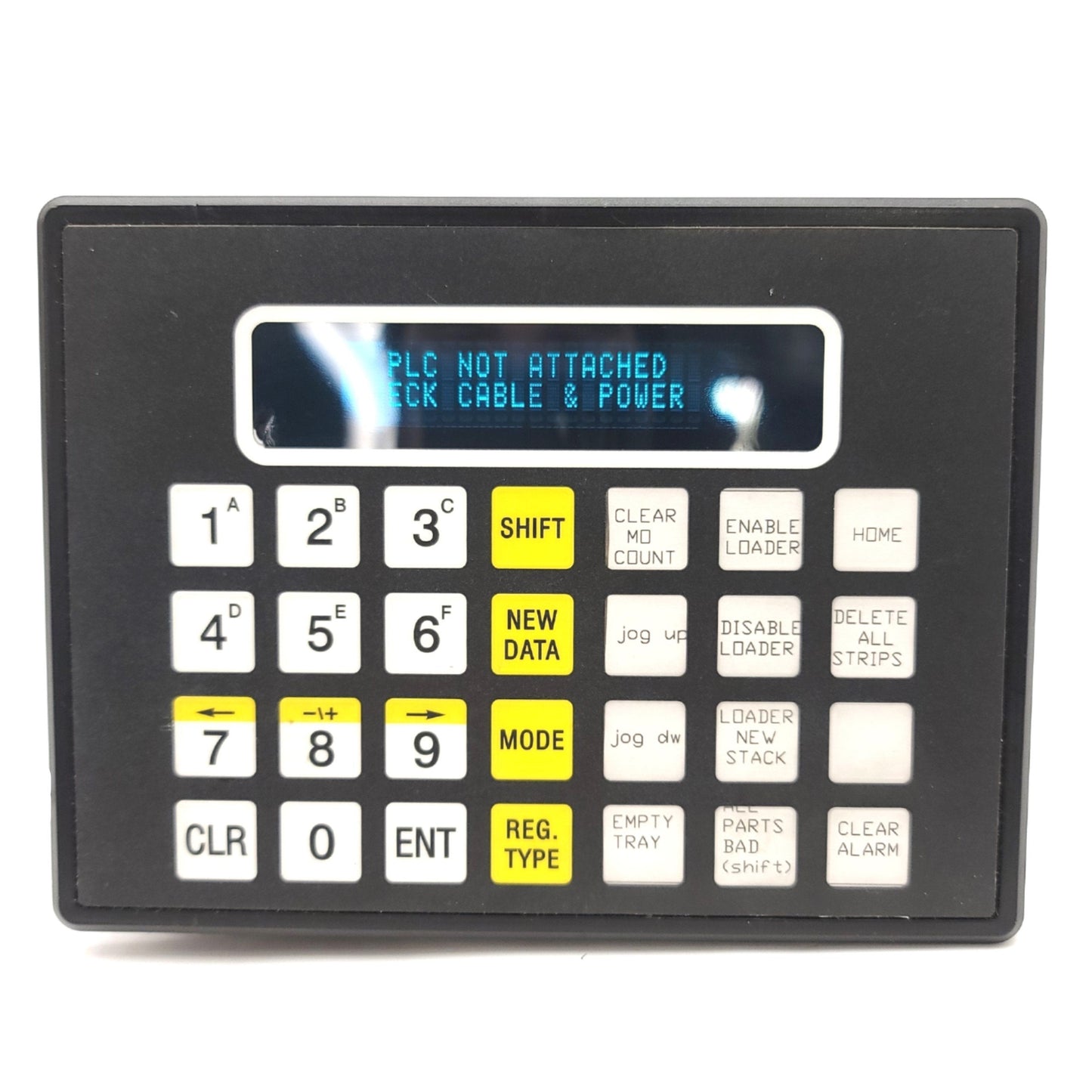 Used KEP ZOIDDCGE90V PLC Operator Interface, 12-24VDC, Version 42.00C, 3x 9-Pin