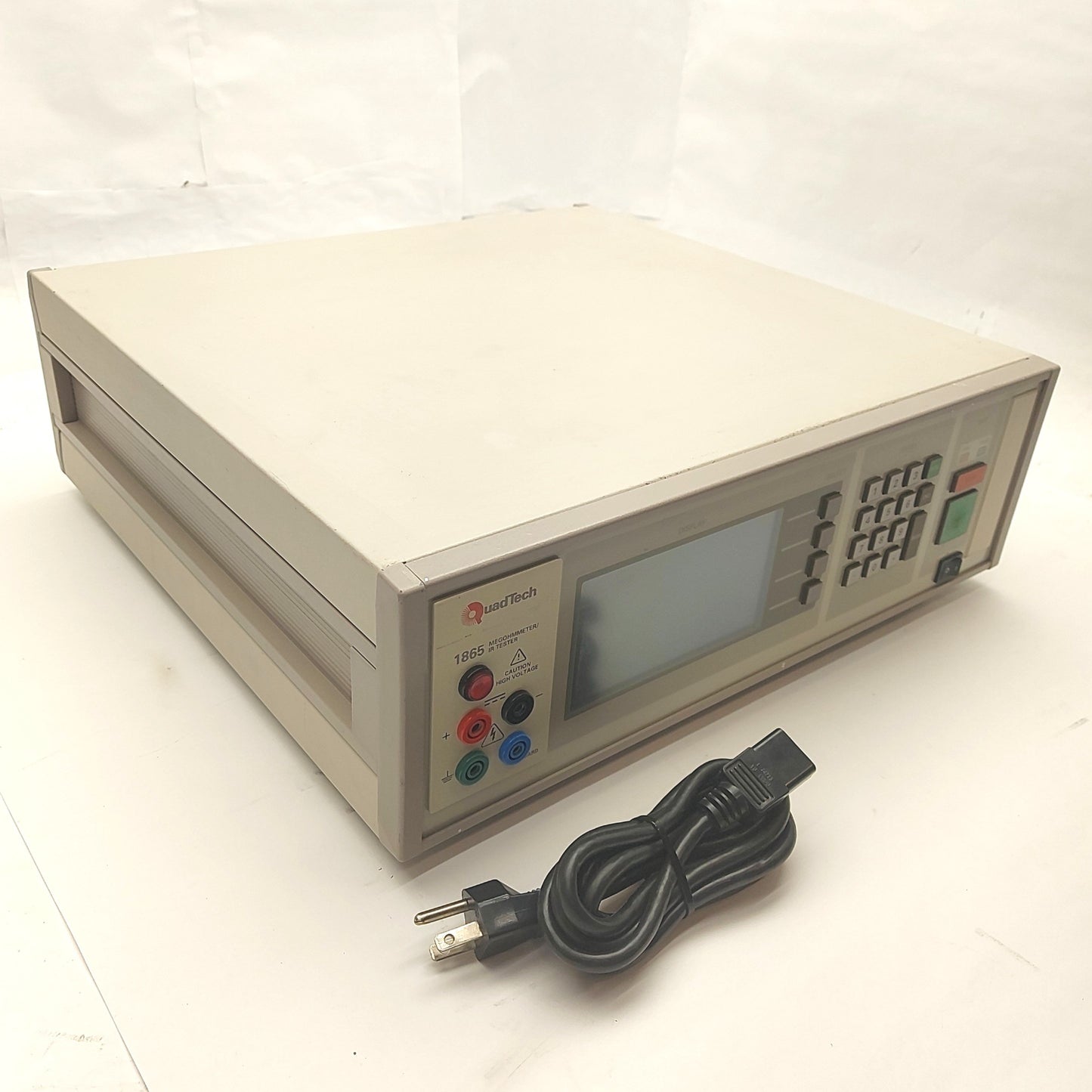 Used QuadTech 1865 Megaohmmeter/IR Tester, 1kΩ-100TΩ, 1-1000VDC, RS-232, 90-250VAC