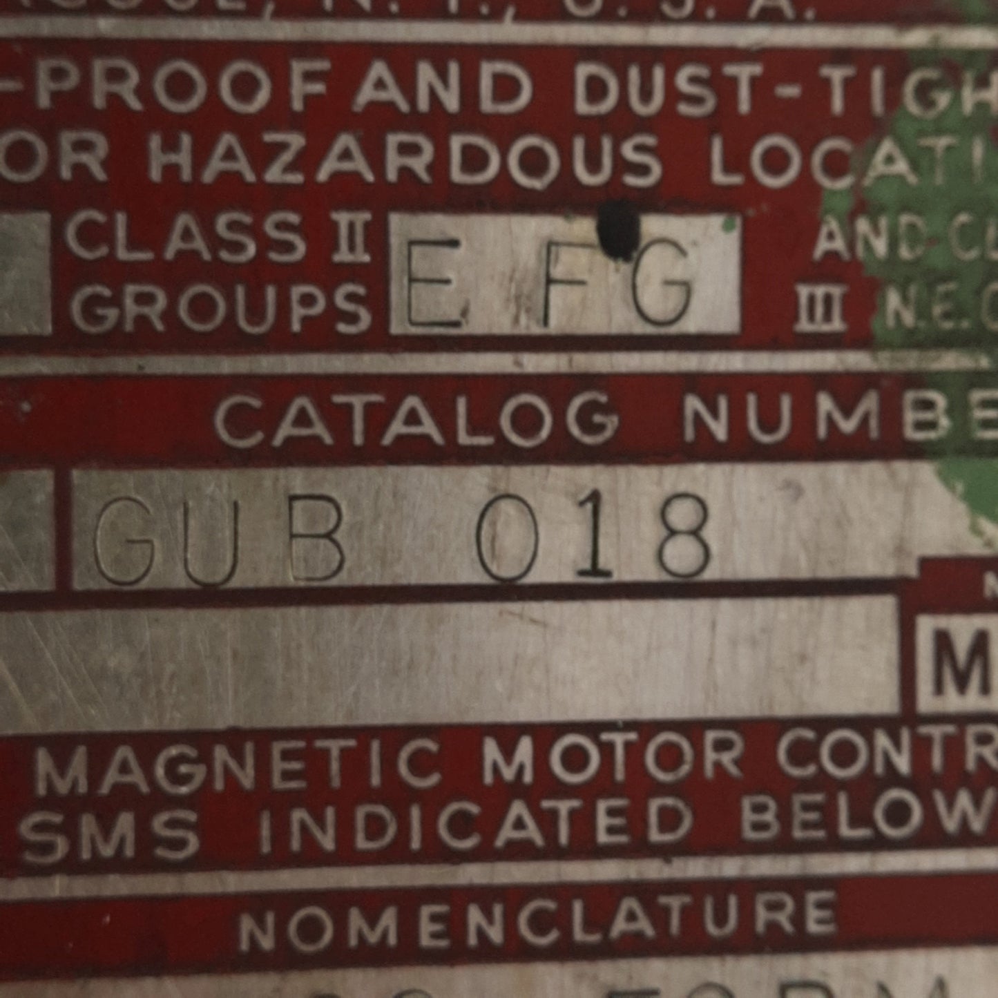 Used Crouse-Hinds GUB 018 Explosion Proof/Hazardous Location Enclosure 8" x 10" x 4"