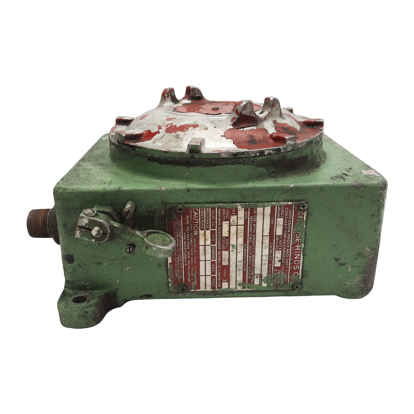 Used Crouse-Hinds GUB 018 Explosion Proof/Hazardous Location Enclosure 8" x 10" x 4"