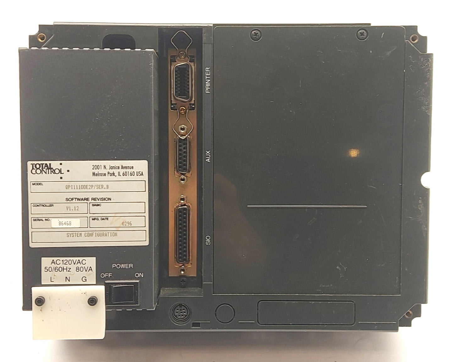 For Parts Total Control Systems QPI11100E2P Human Machine Interface 9" 120VAC *Bad Touch*