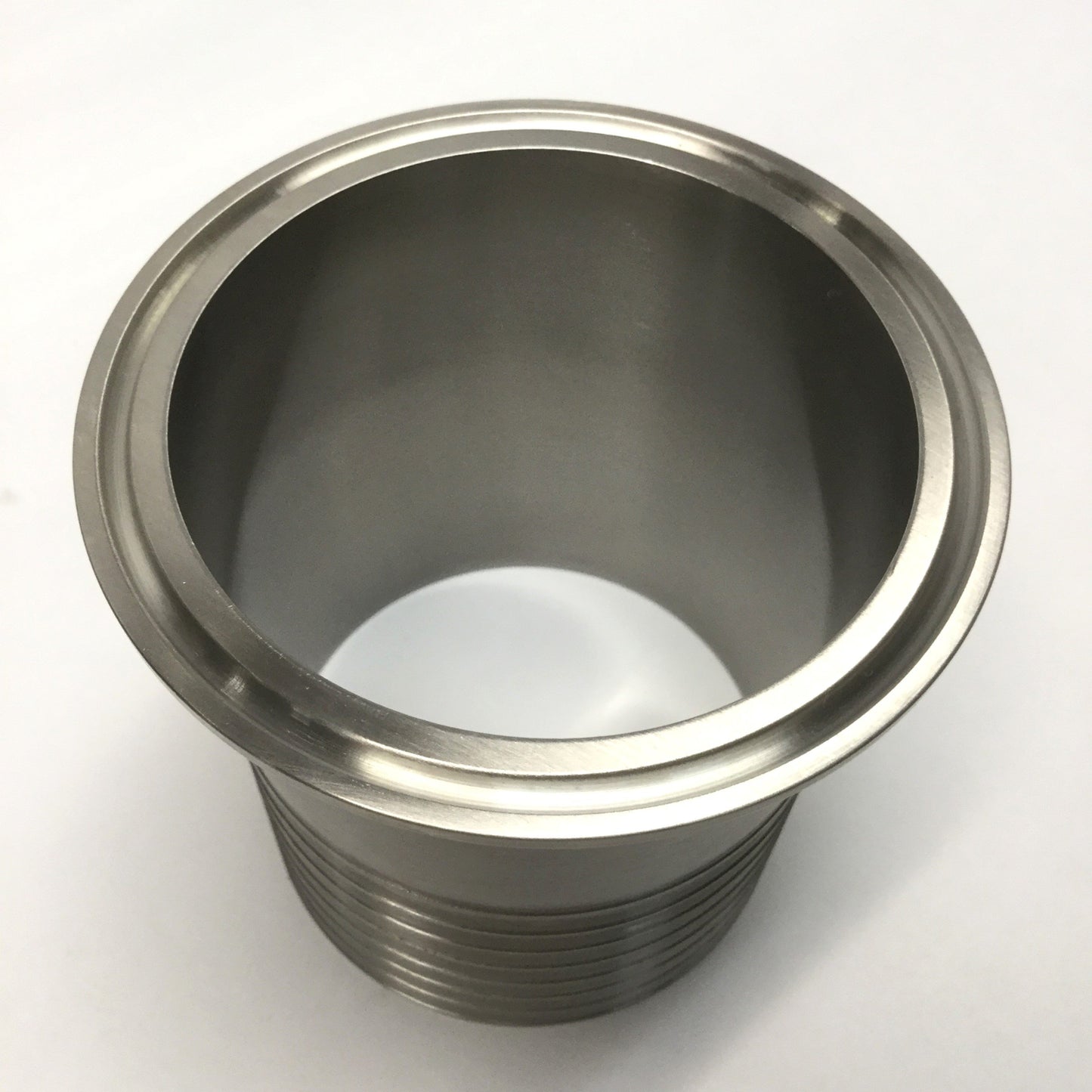 Used VNE EG14RT-6L3.0 Tri-Clamp Sanitary Fitting 3" Dia Rubber Hose Adapter T316L SS