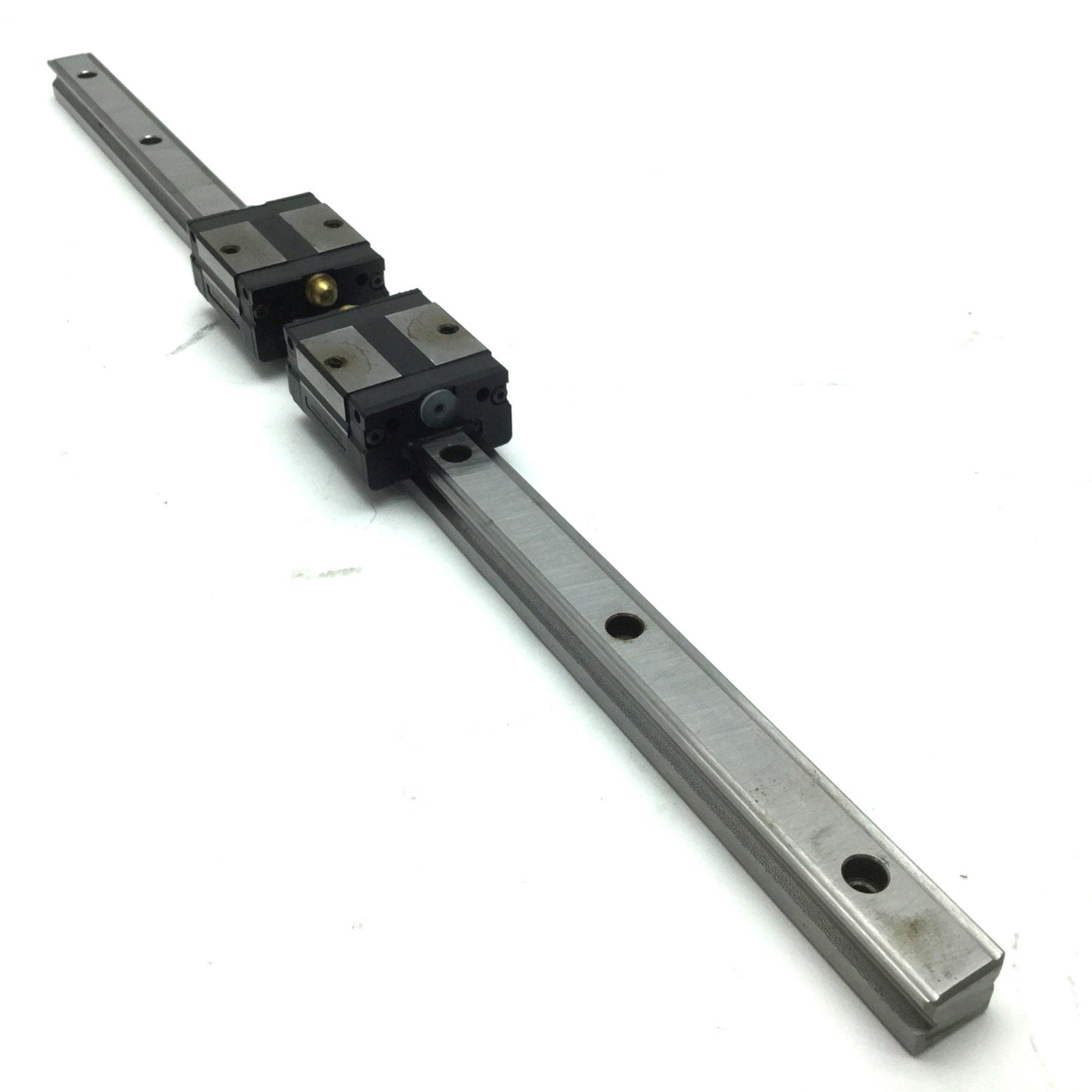 THK SSR15 Linear Ball Bearing Block Carriage Slides (x2) on 400mm Guide Rail