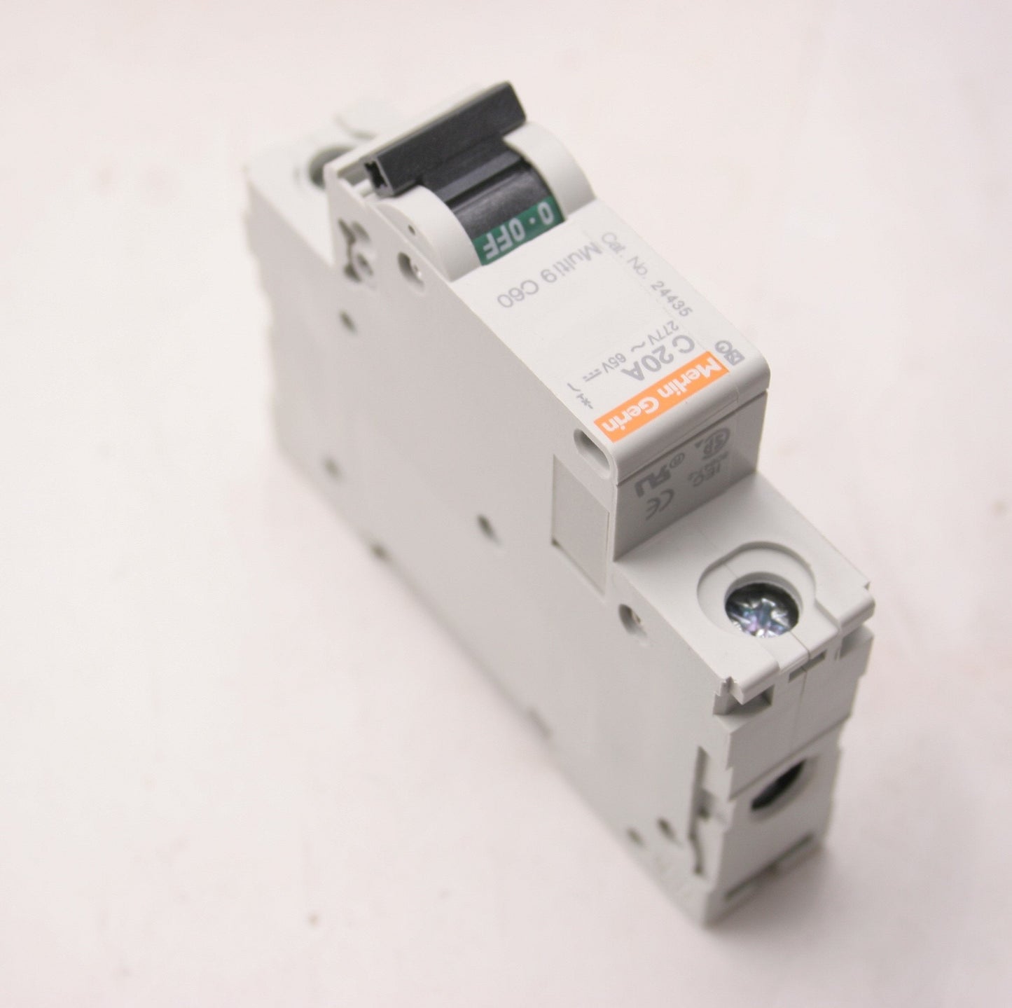 New Merlin Gerin 24435 Multi 9 C60 Circuit Breaker, 1-Pole, 20A, C Curve