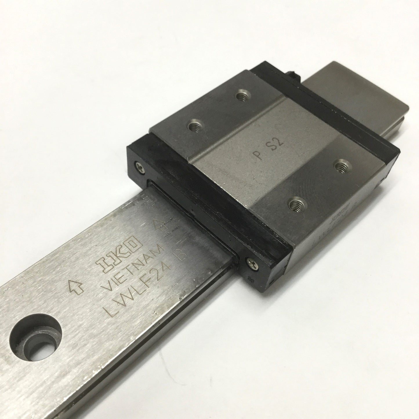 Used IKO LWLF24 B Linear Motion Ball Bearing Slide Carriage on 160mm Guide Rail
