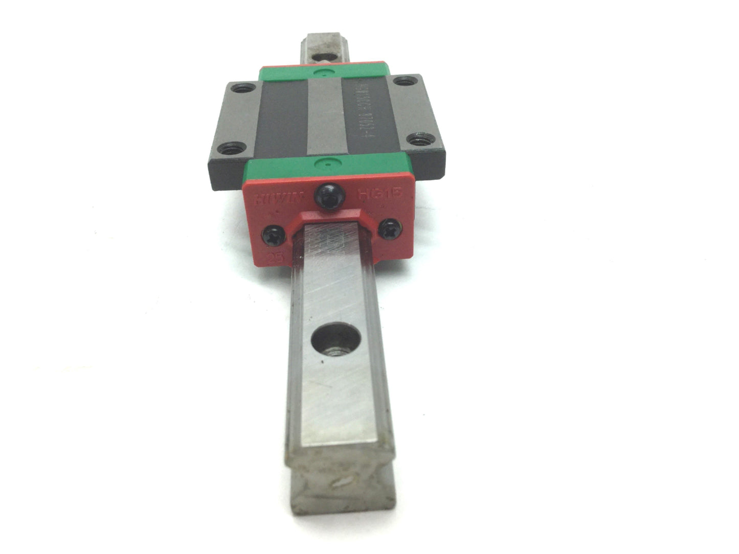 Used Hiwin HGW15CCH Ball Bearing Carriage Block Slide, 160mm HGR15 Linear Guide Rail