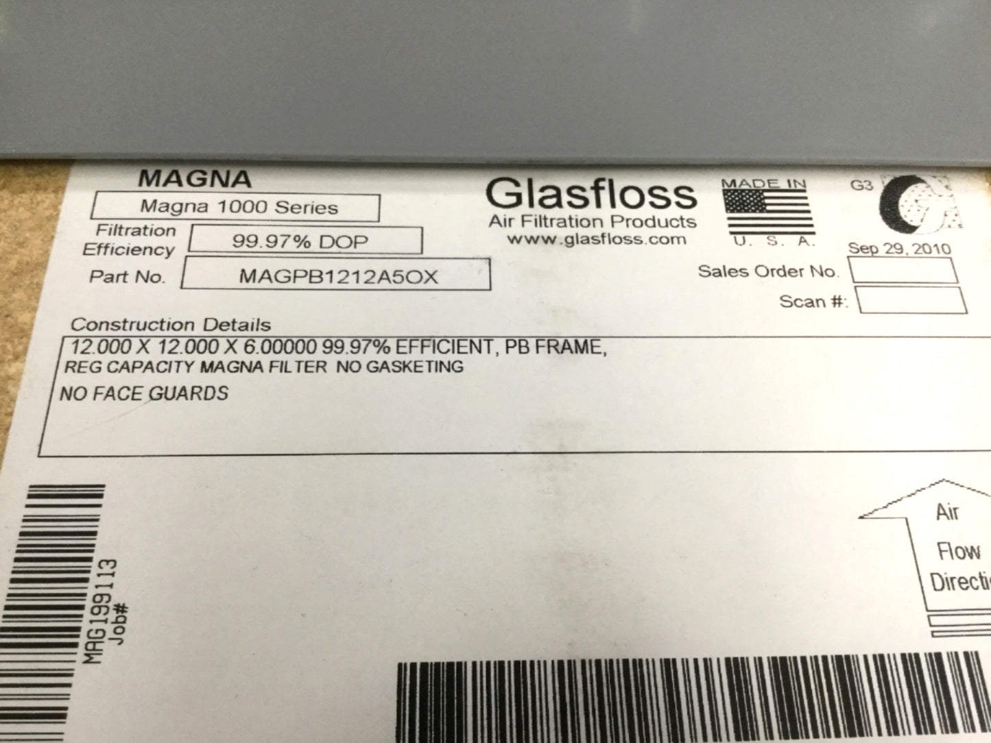 Used Air Systems S-987-2A Extract-All Fume Dust Smoke Extraction Cleaning HEPA Filter