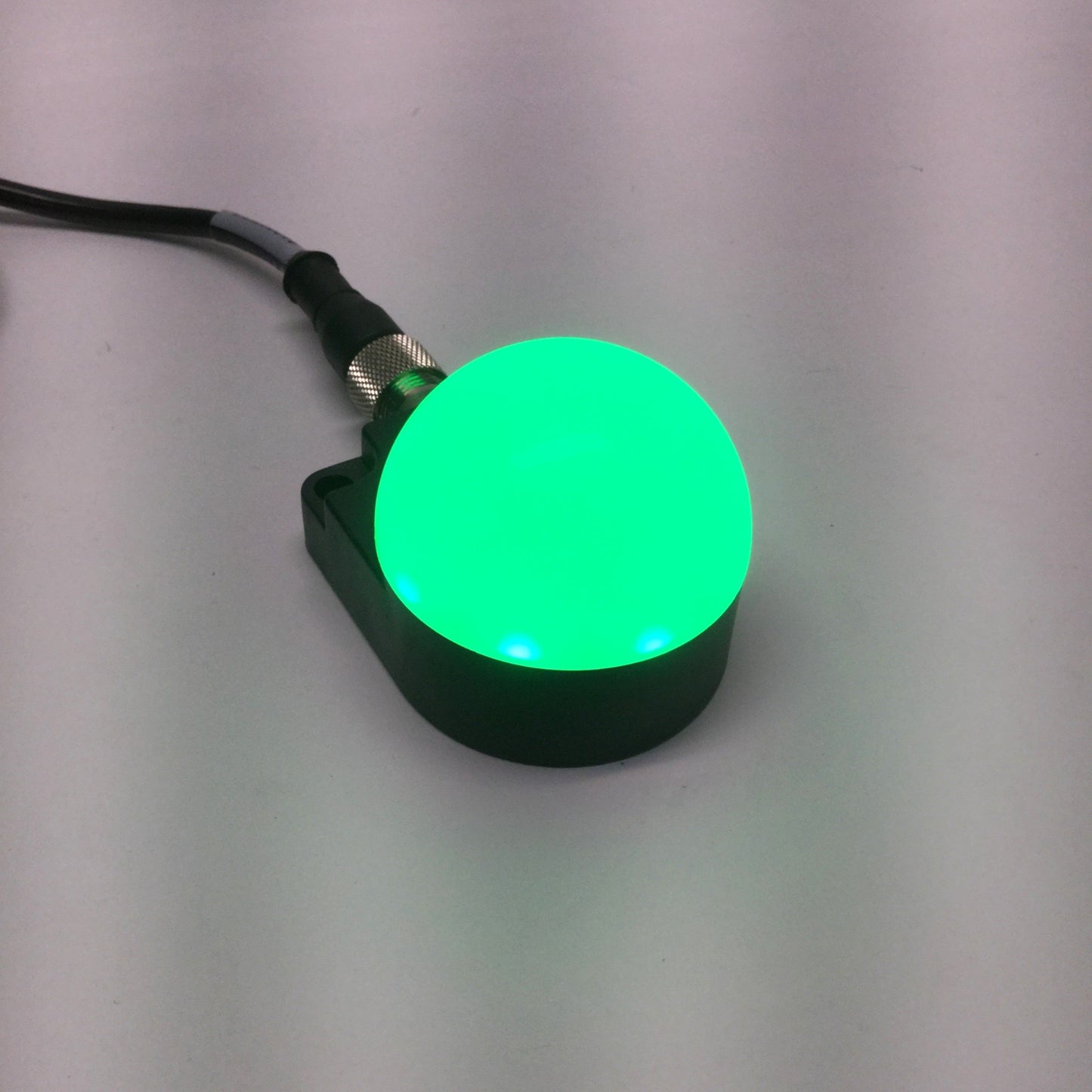 Used Banner K50FLGRXPQ EZ-LIGHT Illuminated Domed LED Indicator, 2-Color Red/Green