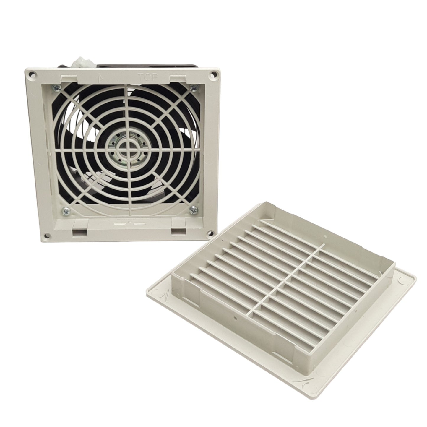 Used Pentair McLean SF-0524-414 Enclosure Filter Cooling Fan, 24VDC, 5.8in x 5.8in