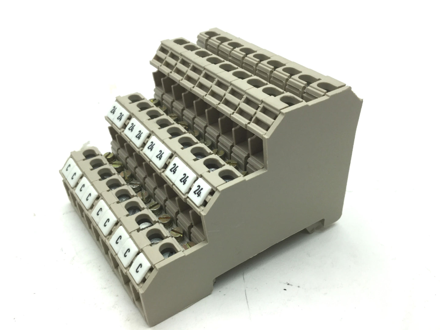 Used Lot of 9 Weidmuller DLI 2.5 W-Series Terminal Blocks, Voltage: 250V, 24A