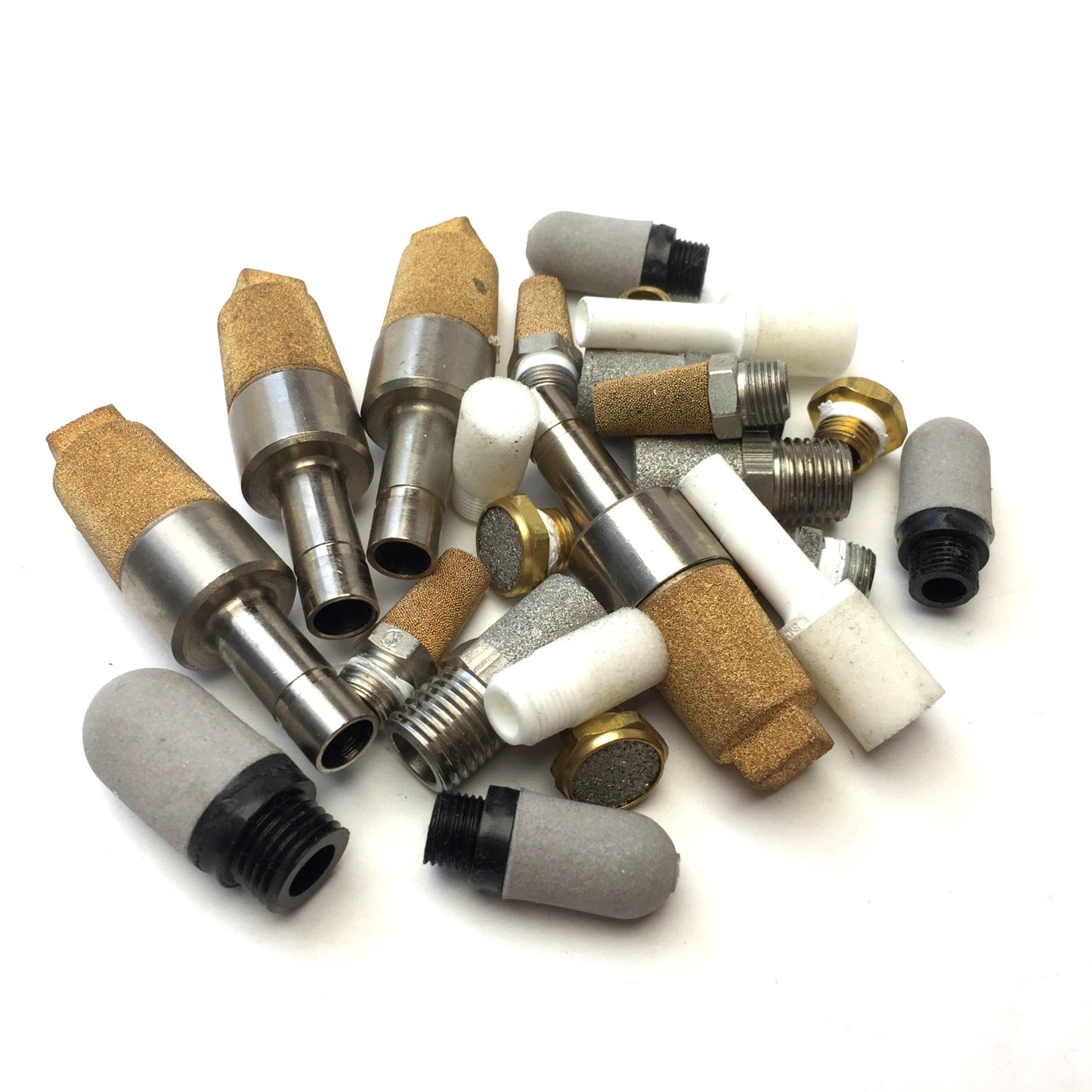 Used Lot of Push-In Threaded Pneumatic Air Exhaust Intake Muffler Silencer Vent