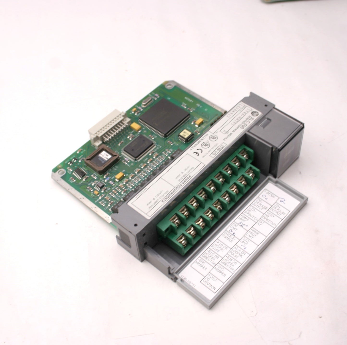 Used Allen Bradley 1746-HSTP1 SLC 500 Stepper Control Module, Series D, 5VDC/24VDC