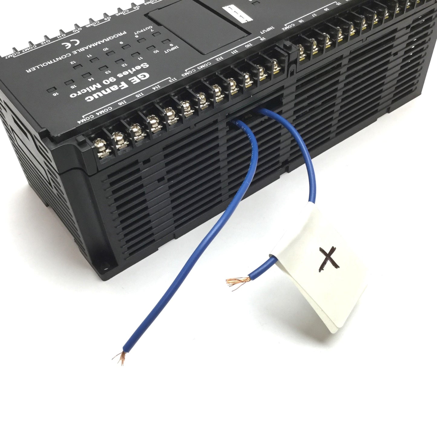 Used GE Fanuc IC693UDR005FP1 Series 90 Micro PLC, 16x Inputs, 12x Outputs, *Modified*