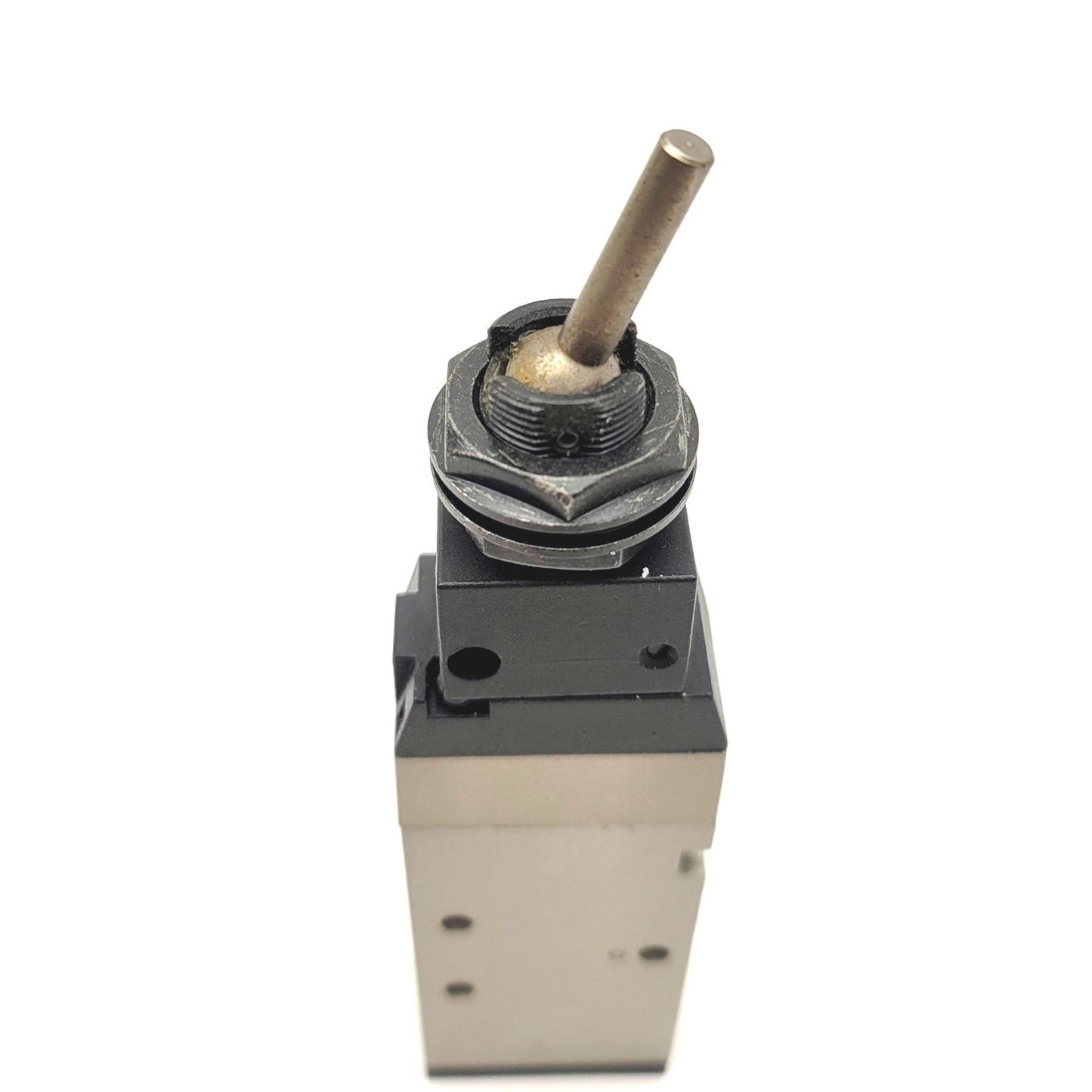 Used SMC NVFM250-N02-08S Mechanical Pneumatic Toggle Switch Valve, 1/4"NPT, 15-150PSI