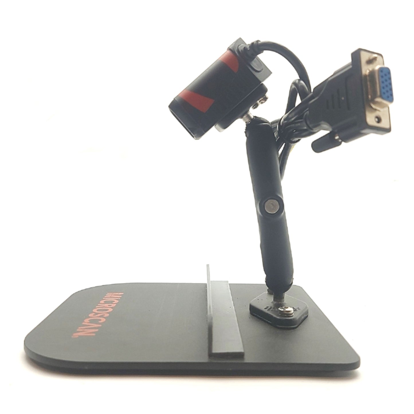 Used Microscan FIS-6300-3006G Fixed Bar Code Scanner, 2D Q-Mode, RS-232, 5VDC w/Stand