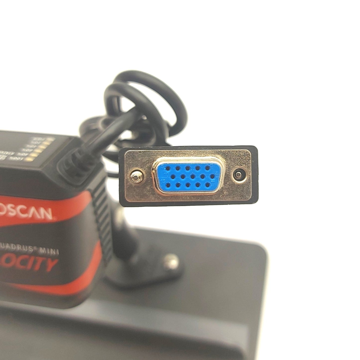 Used Microscan FIS-6300-3006G Fixed Bar Code Scanner, 2D Q-Mode, RS-232, 5VDC w/Stand