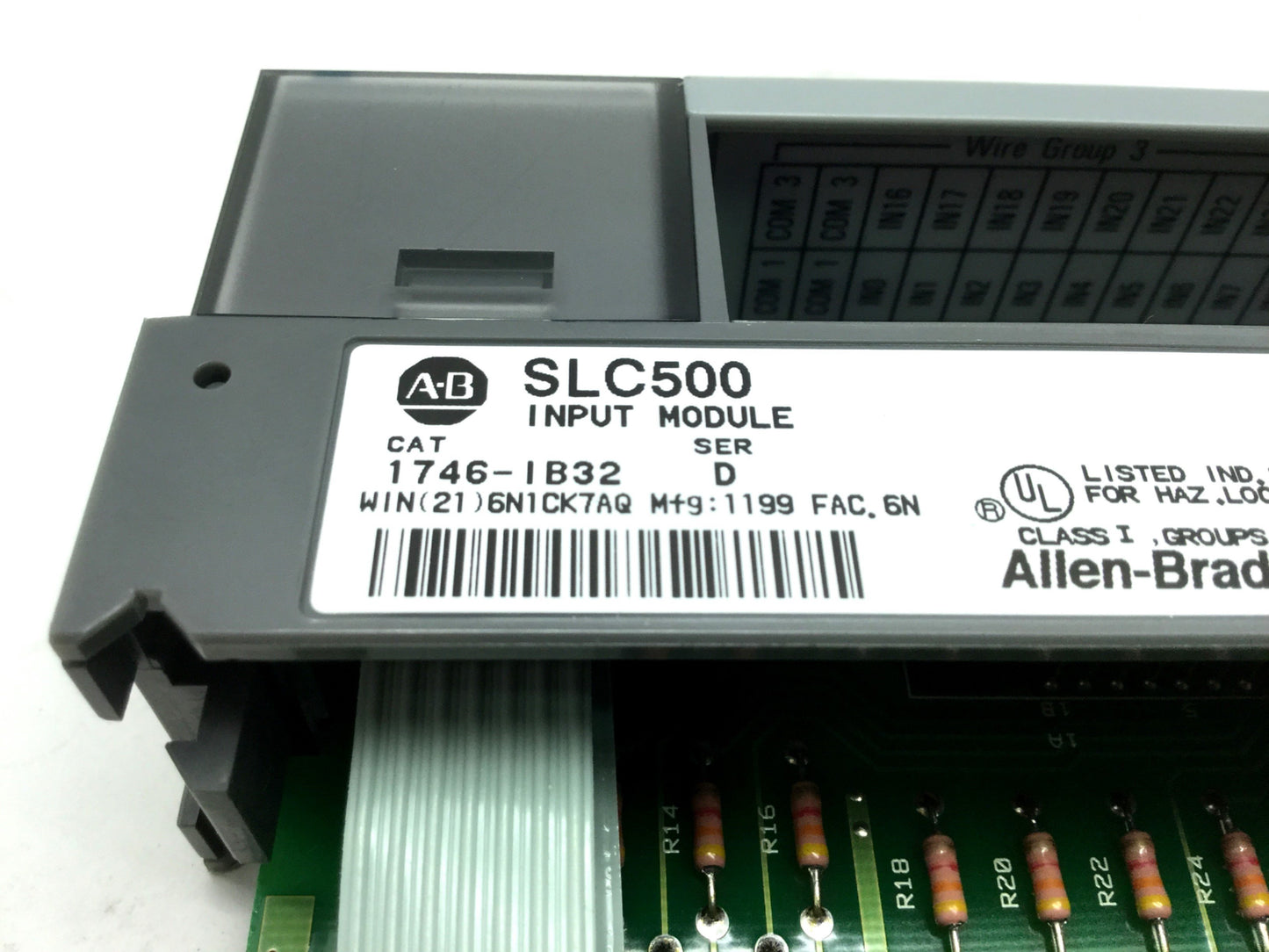 Used Allen Bradley 1746-IB32 SLC500 Series PLC Input Module, 32-Point
