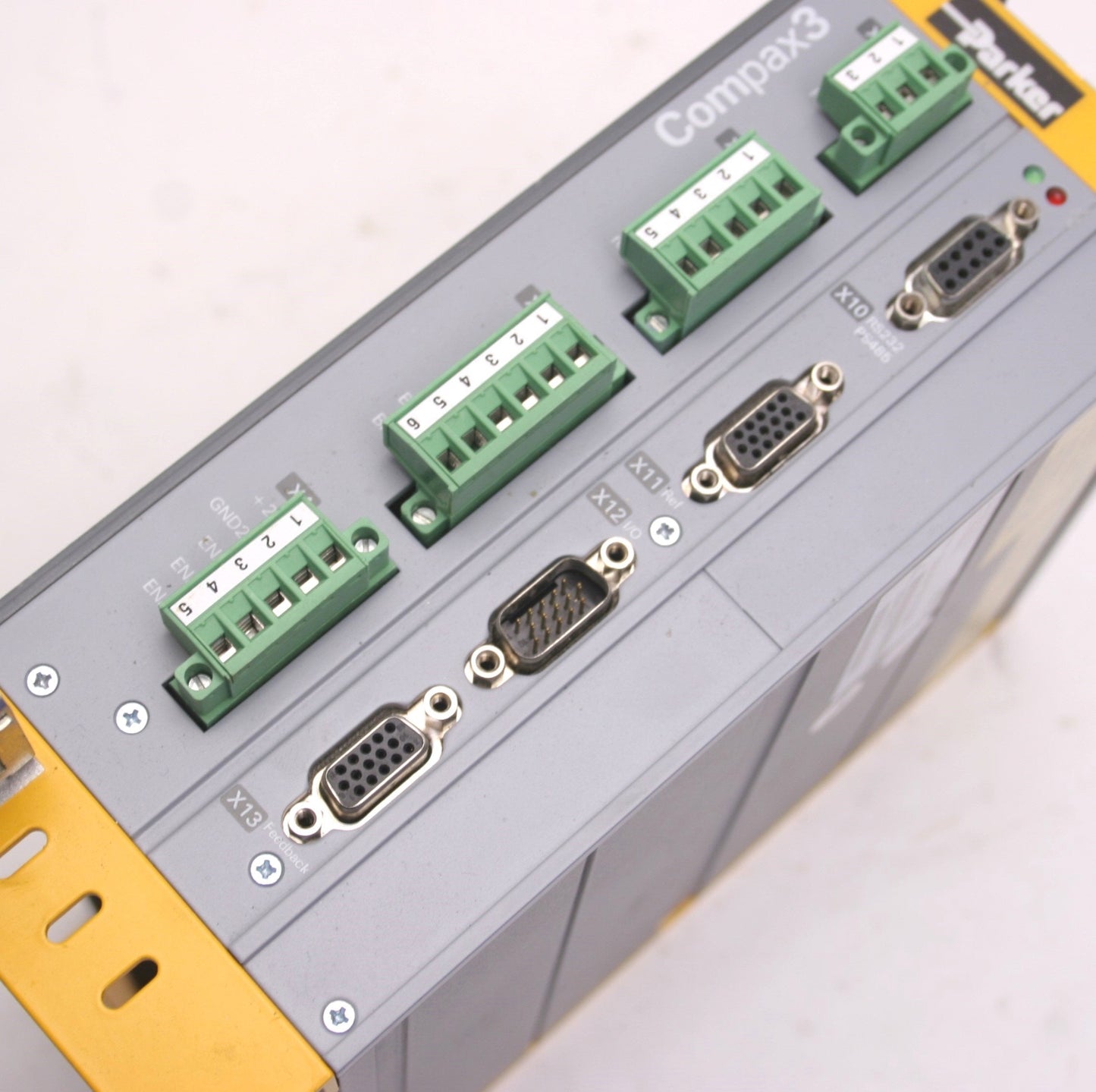 Used Parker S025V2F12I11T30M00 Compax3 Servo Drive Controller 80-253VAC, 1-PH, 5A