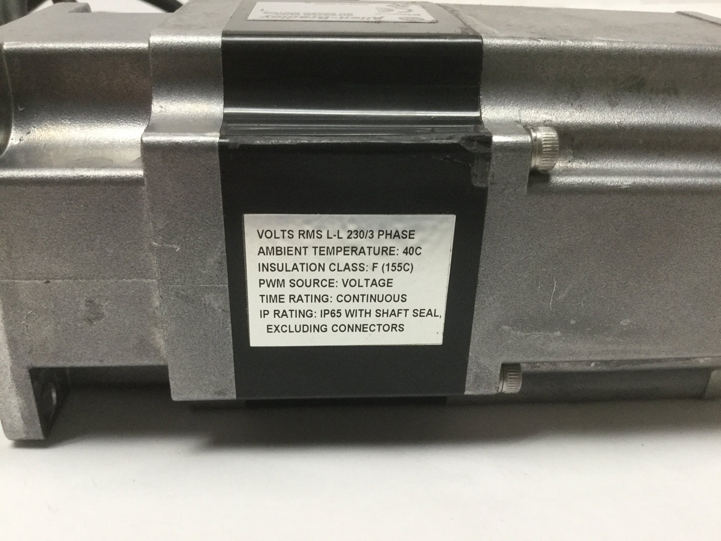 Used Allen Bradley TLY-A220T-HJ64AN Kinetix Servo Motor w/Brake 230VAC 6000RPM NEMA23
