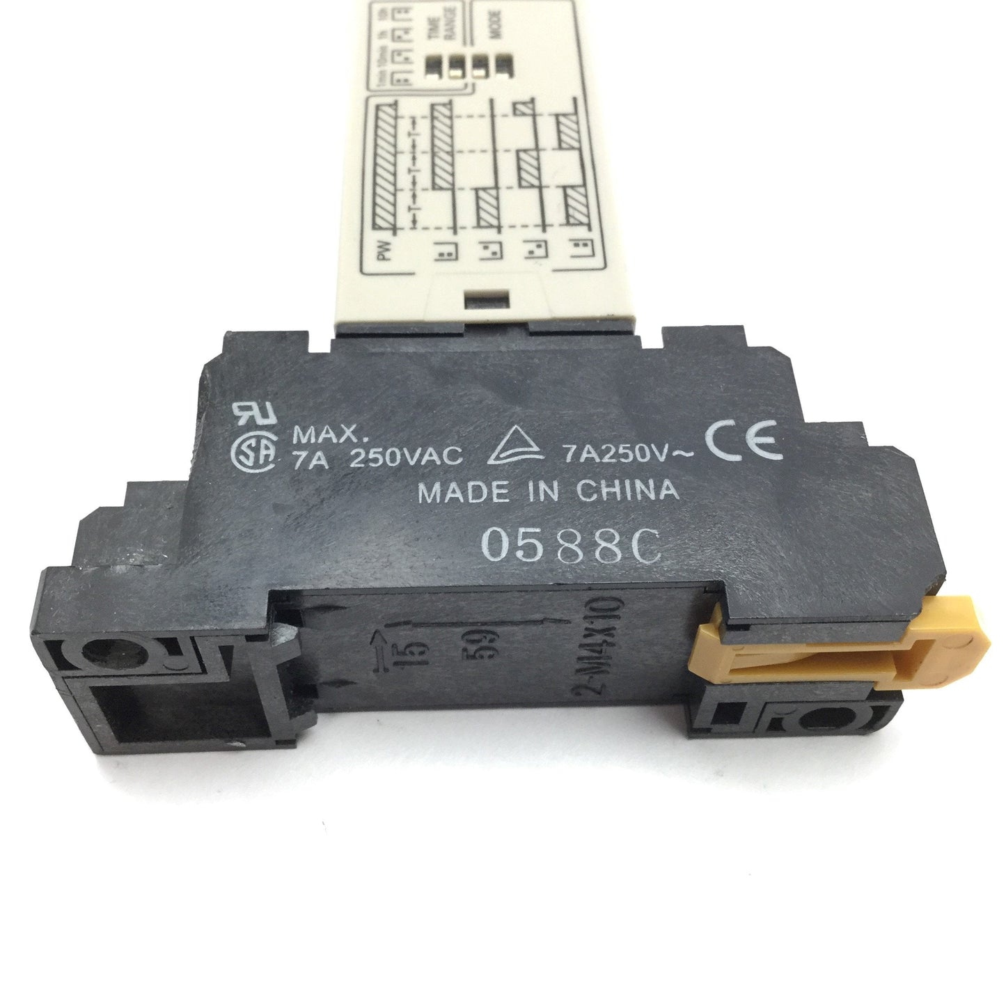 Used Omron H3YN-21 Analog Timer, DPDT, 0.1min to 10h, 100-120VAC, With Socket Base