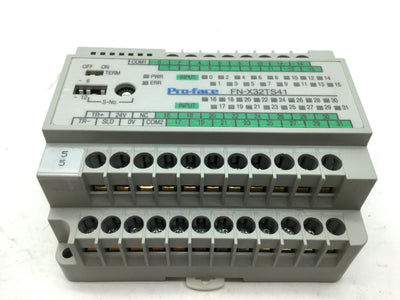 Used Pro-Face FN-X32TS41 Flex Network 32-Point Input Unit Sink/Source I/O 24VDC
