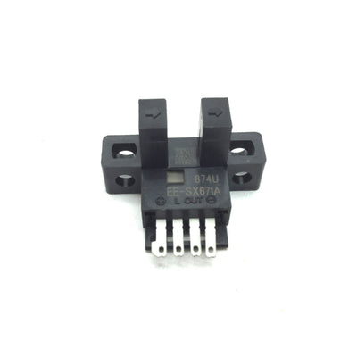Used Lot of 6 Omron EE-SX671A Slot Sensor, 5mm Slot, NPN Output, Supply: 5-24VDC