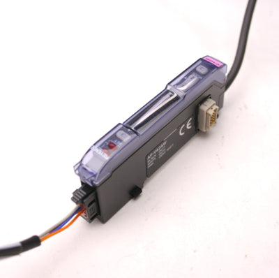 Used Keyence AP-V42AW Digital Pressure Sensor Amplifier Unit, NPN, 12-24VDC