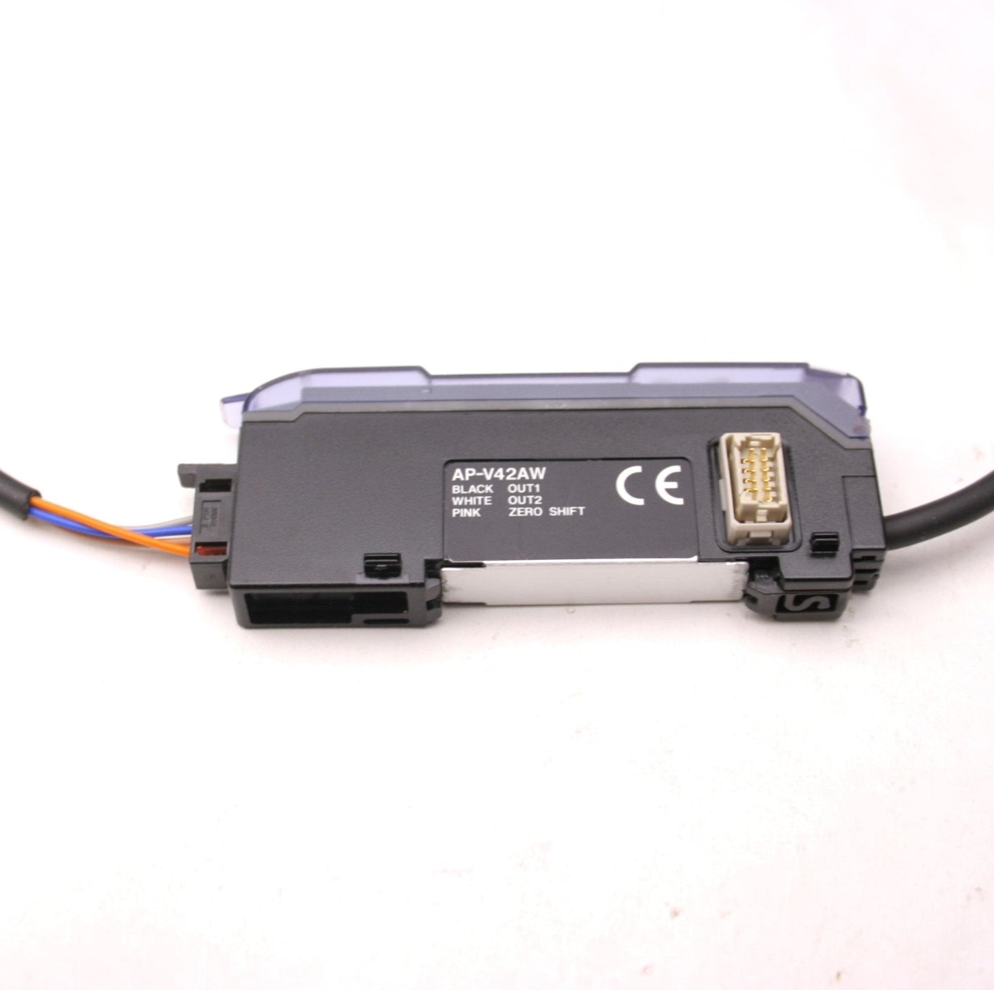 Used Keyence AP-V42AW Digital Pressure Sensor Amplifier Unit, NPN, 12-24VDC