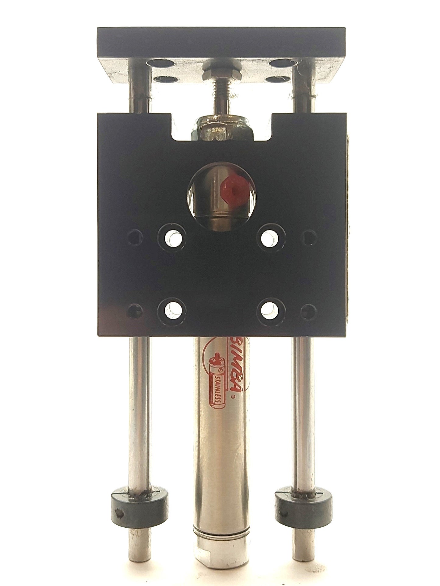 Used Bimba T-022-BMNP Ball Bearing Thruster Guided Cylinder, 2" Stroke, 9/16" Bore
