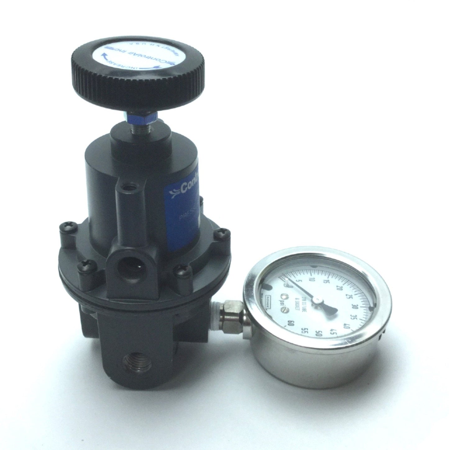 Used ControlAir Type 700 Regulator, 0-30psi Output, with Noshok 316 SS 0-60 psi Gauge
