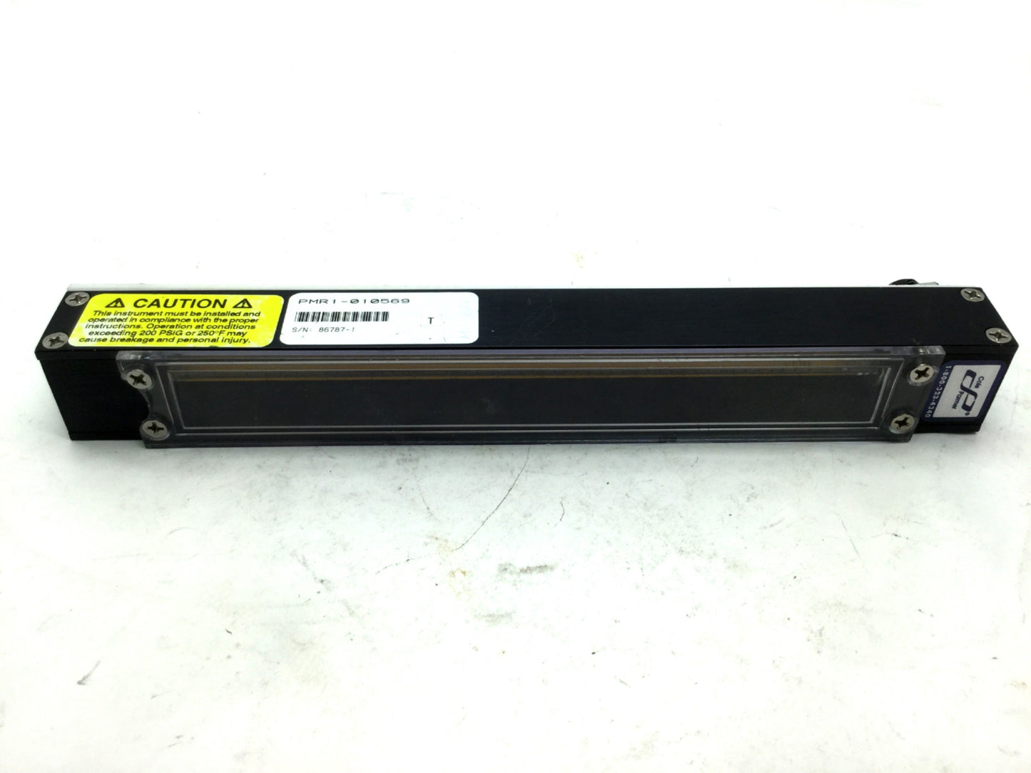 Used Cole-Parmer PMR1-010569 Masterflex Variable Area Panel Flowmeter 0-1.2 Lit/Min